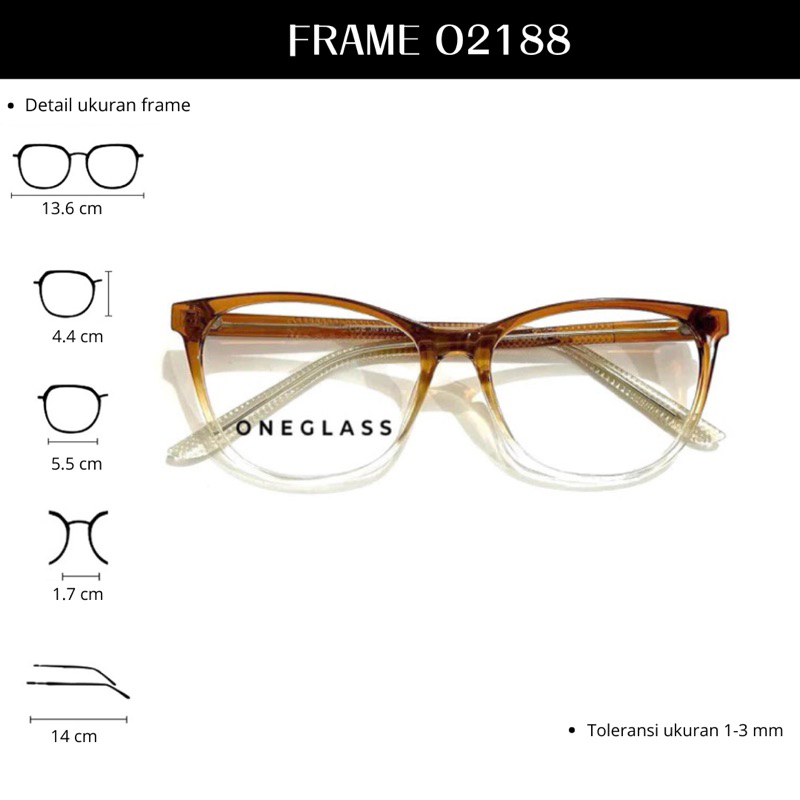 Oneglass - Frame Kacamata O2188 Unisex