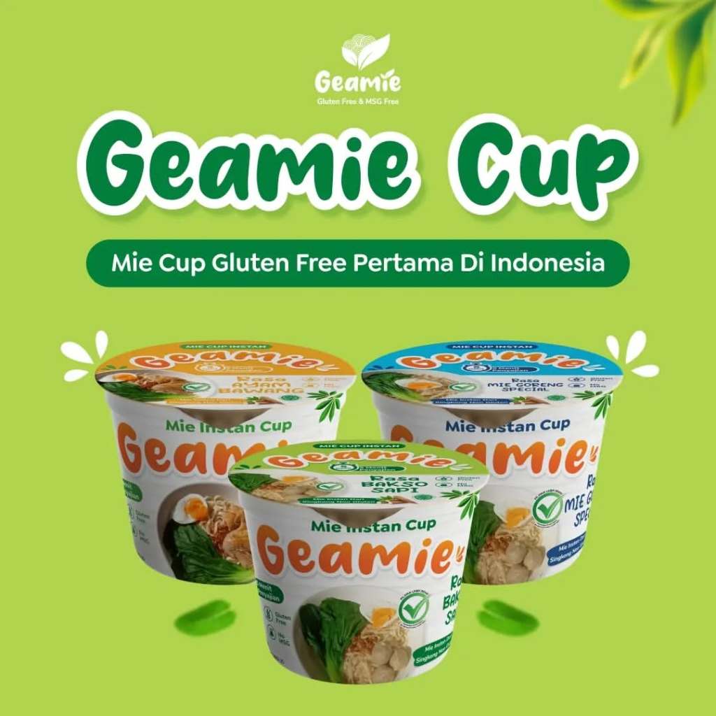 

Geamie Mie Instan Cup Gluten Free Non MSG
