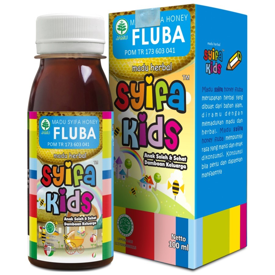 SYIFA KIDS FLUBA Obat Flu dan Batuk Anak - Madu anak flu dan batuk ampuh
