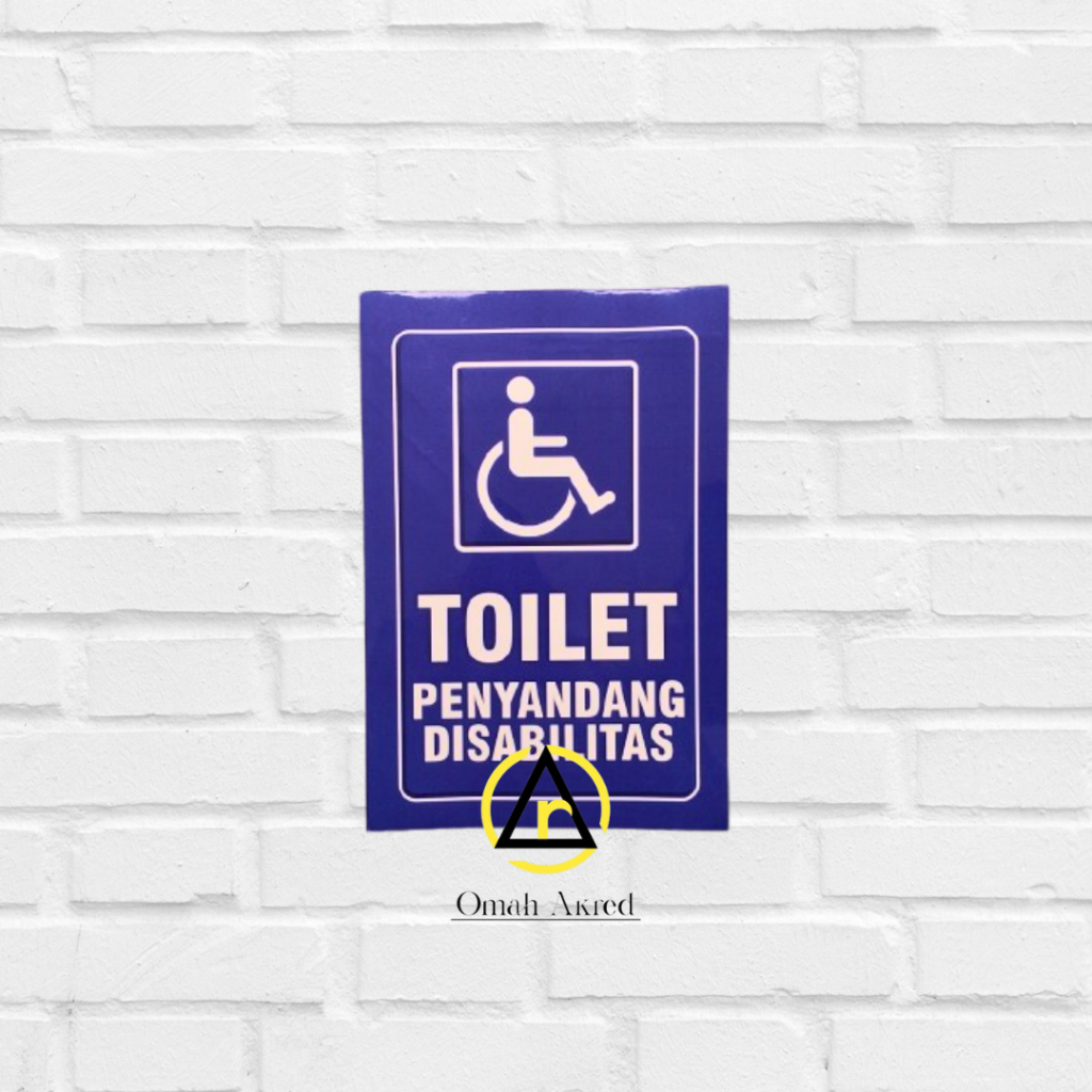 

Stiker Toilet Penyandang Disabilitas - Kamar Mandi / WC Khusus - Stiker Vinyl