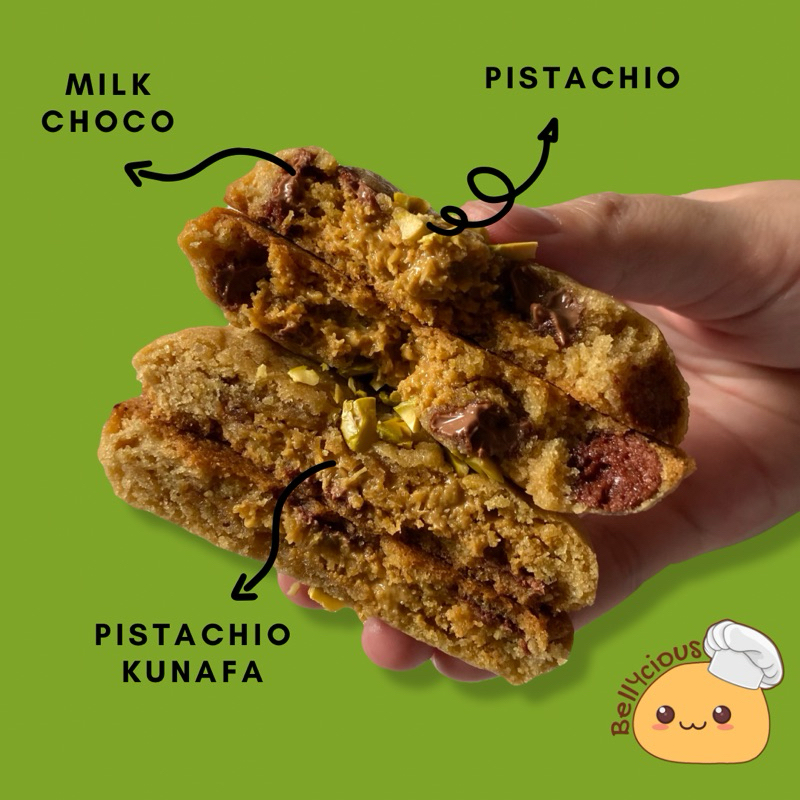 

Lezatoz_Genz Dubai Pistachio Kunafa Soft Cookies Premium Bellycious