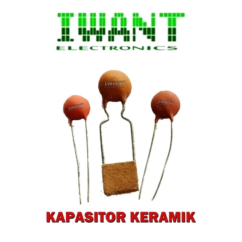 KAPASITOR KERAMIK KAPASITOR CERAMIC 1PF 4PF 5PF 6PF 8PF 10PF 15PF 18PF  33PF 39PF 47PF 56PF 62PF 68P