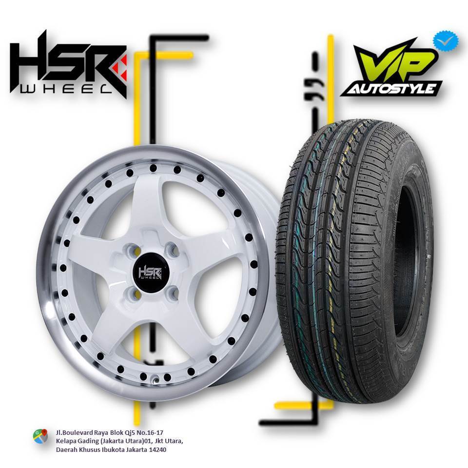 Velg Mobil R15 Agya. Ayla, Sigra, Sirion, Mobilio Ring 15 Rata Body Celong - HSR BOB Ring 15