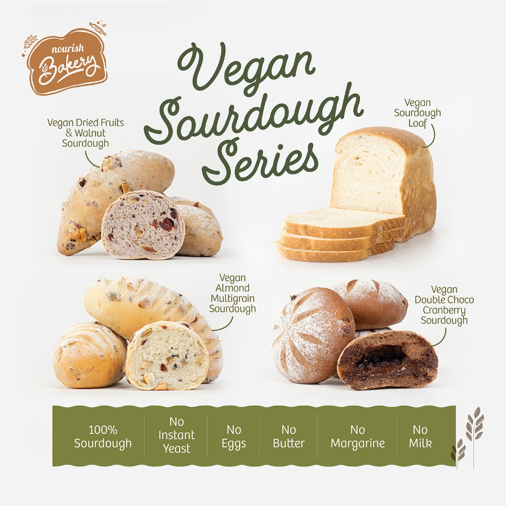 

GR Vegan Double Choco Cranberry - 100% Sourdough Soft Bread dengan isian coklat & cranberry
