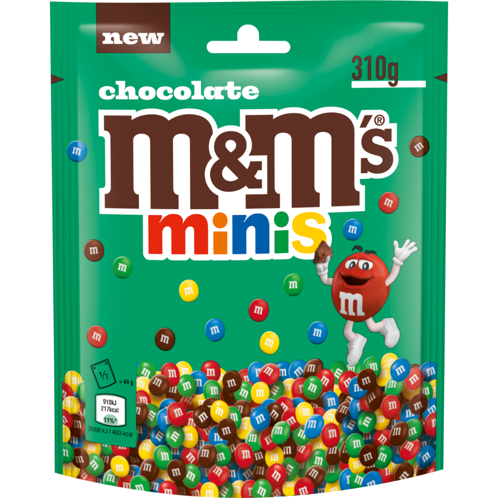 

Cokelat M&M's Minis Chocolate pouch 310gram asal Eropa