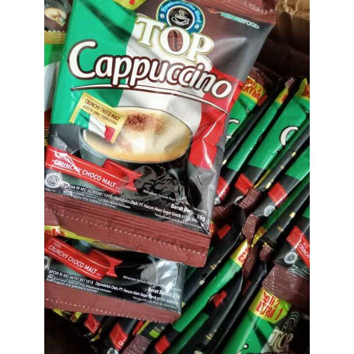 

TOP COFFEE CAPPUCCINO Netto 25gr Renceng Isi 17 Sachet