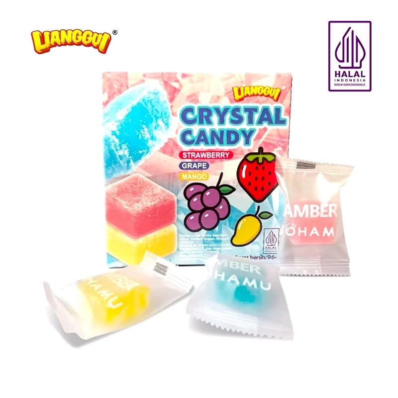 

[HALAL] LIANGGUI CRYSTAL CANDY PERMEN LUNAK ANEKA RASA BUAH JERUK , STRAWBERRY , ANGGUR , MANGGA 96GRAM