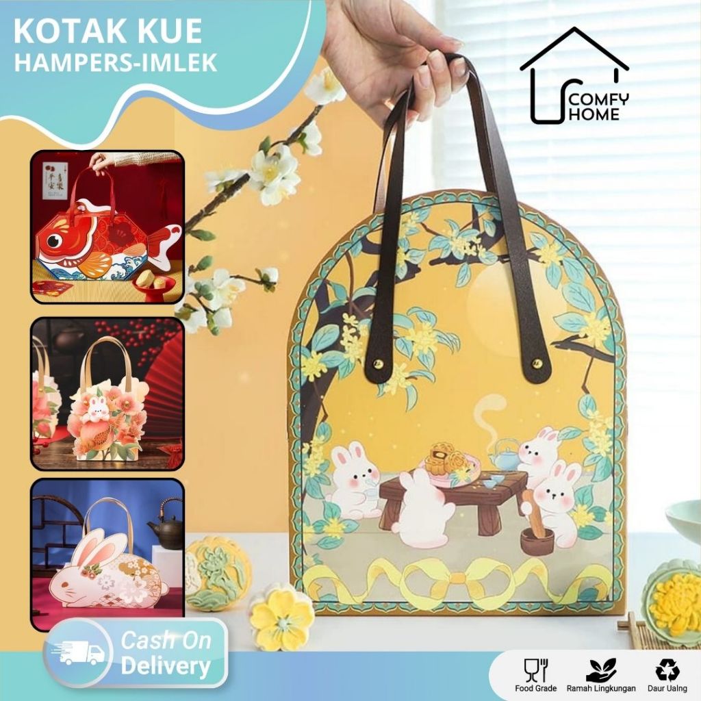 

Box Hampers Imlek CNY / Paper Bag Imlek Chinese New Year / Kotak Cookies Edisi Imlek / Box Kue Imlek / Kotak Kue Sincia Mika Box Imlek