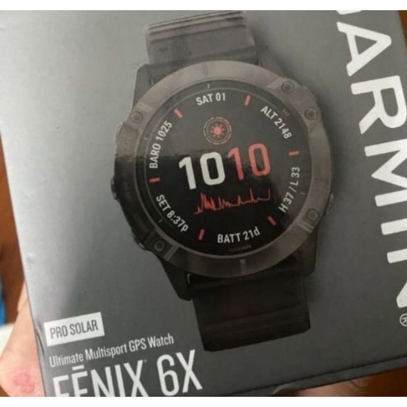 GARMIN FENIX 6X PRO SOLAR TITANIUM CARBON DLC