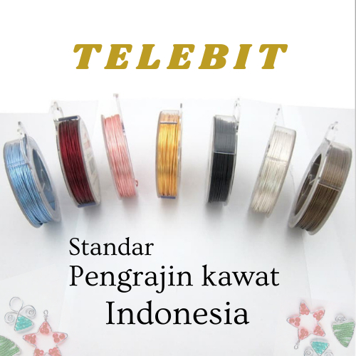 

Wire Craft Kawat tembaga ukuran 1 mm Telebit Wire 100 Gram