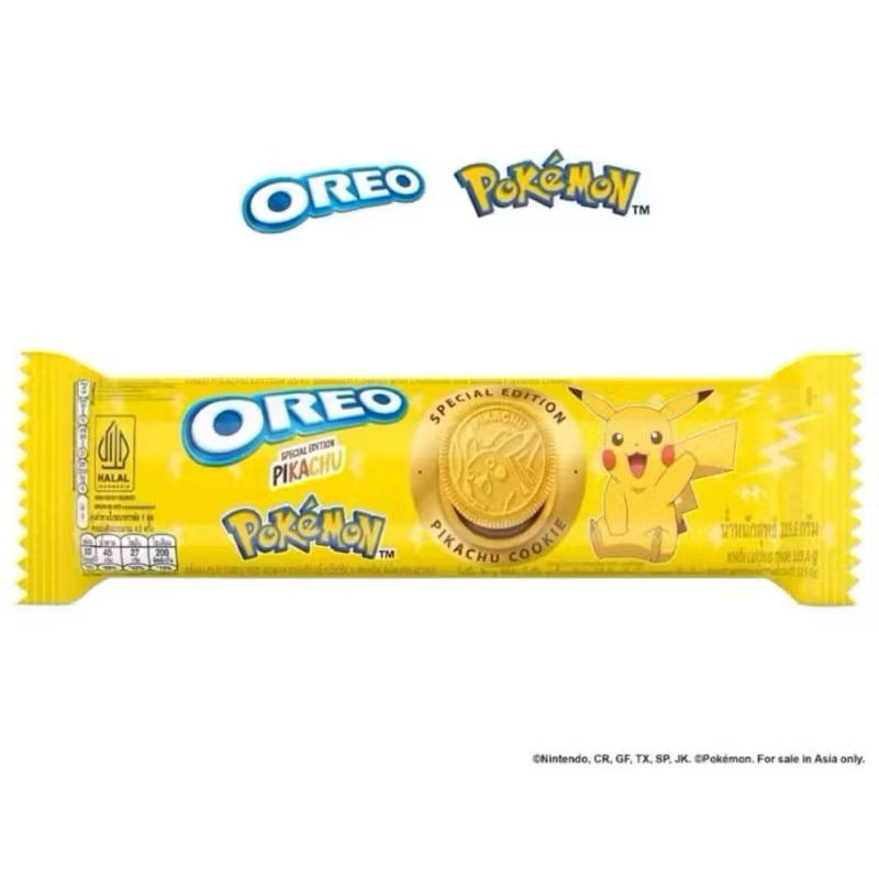 

Oreo biskuit roll special edition pikachu pokemon 119g