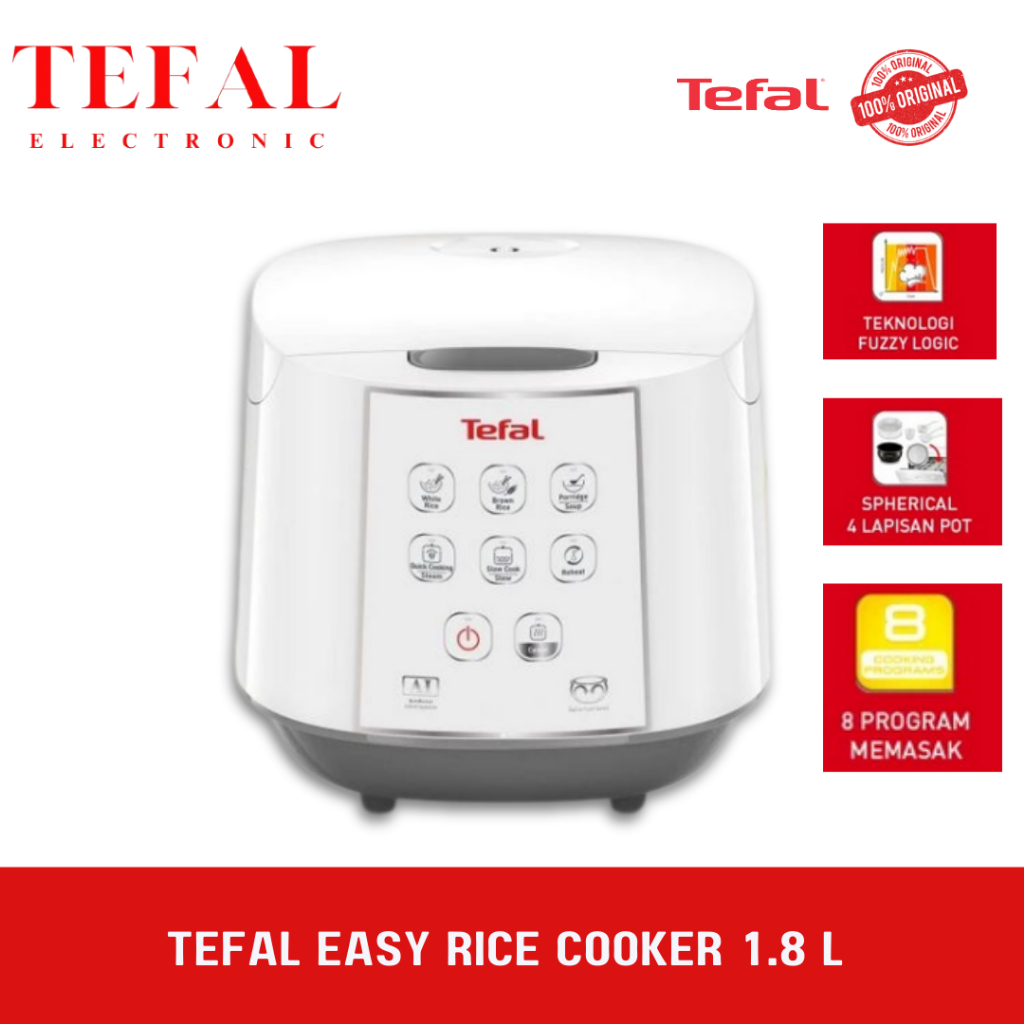 Tefal Rice Cooker Digital / Penanak Nasi / Magic Com / 1.8L