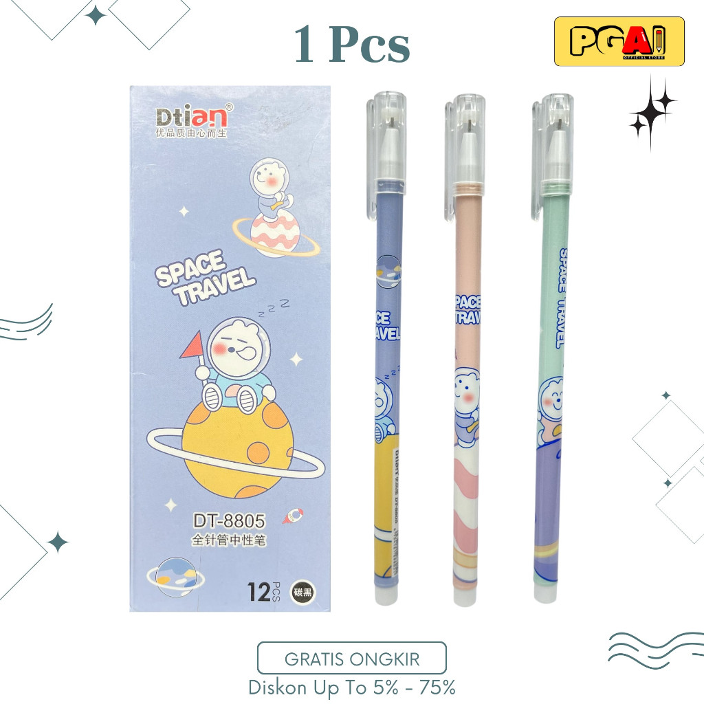 

(PGAI) BOLPOIN PULPEN DTIAN DT-8805 0.38 MM 1 PCS ALAT TULIS KANTOR STATIONERY