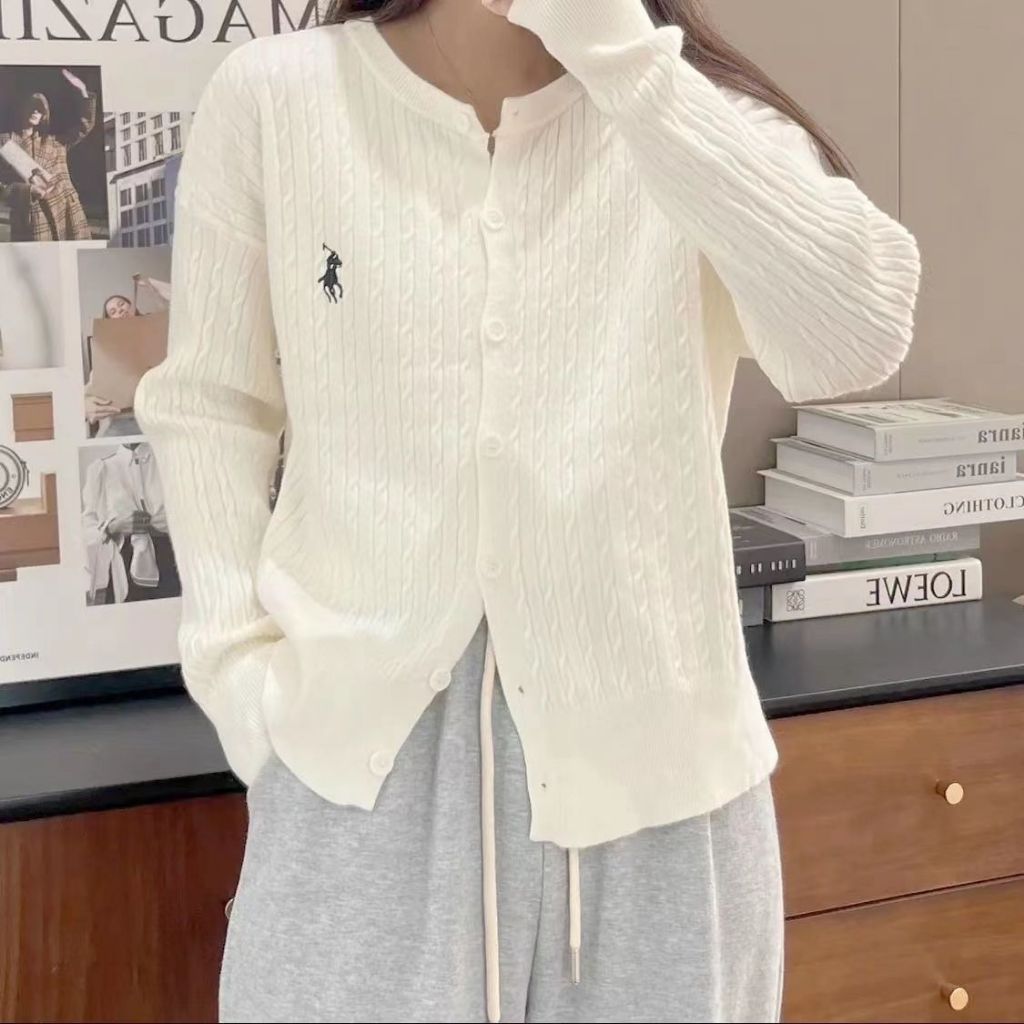 Knit Cardigan Premium Polo Rajut Korea Sweater Wanita