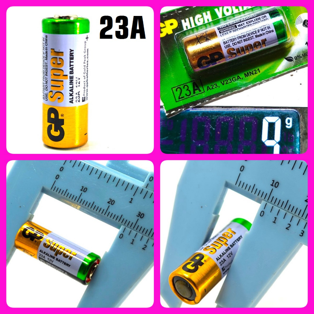 BATERAI 23A ALKALINE SUPER GP 12V 12 VOLT battery batre remot motor mmobil bell bel wireles kamera m