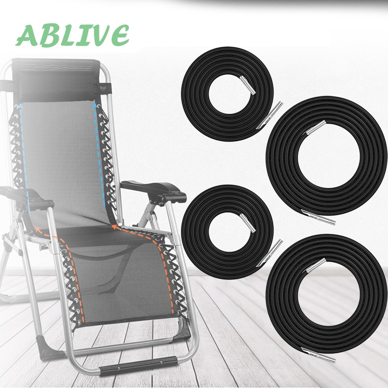 Isi 4 Tali Bungee Elastis Tali Kursi Lipat Pengganti Untuk Kursi Zero Gravitasi