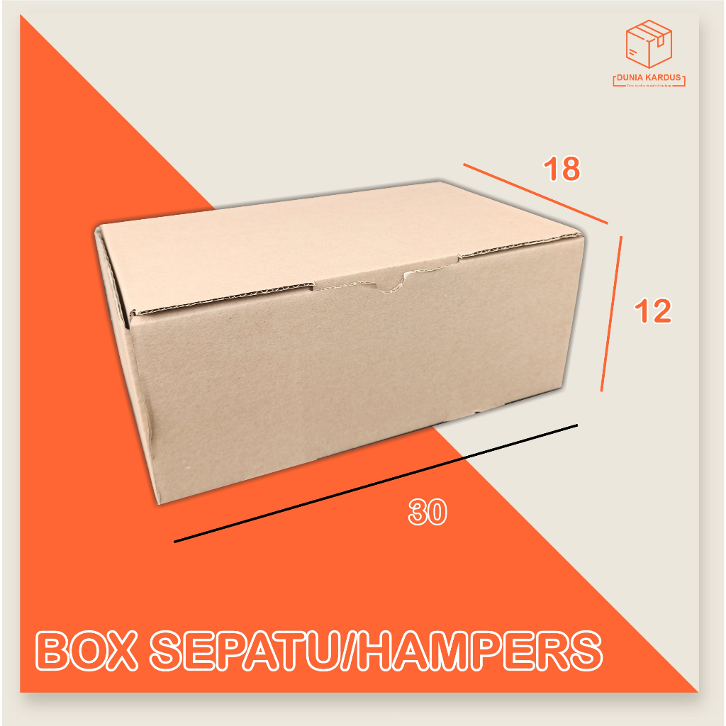 

Box Sepatu/Hampers 30x18x12 cm | BOX HAMPERS | BOX PACKING | BOX KADO | BOX Murah | BOX SOUVENIR |KEMASAN