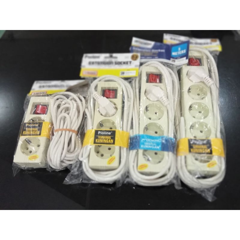 stop kontak + kabel 5 meter pioline