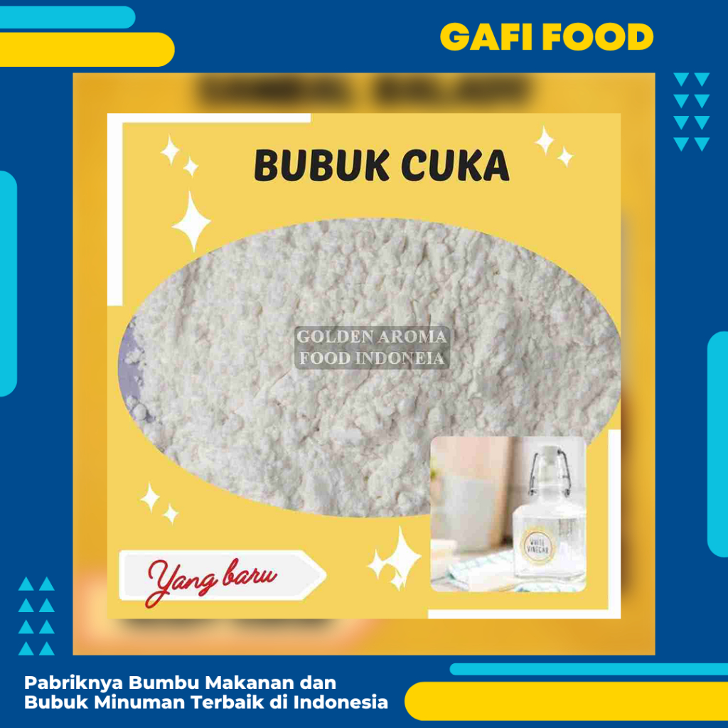 

Cuka Bubuk Asli Murni Original 1Kg Lengkap 1 Kg Kering Siap Pakai Instan Bahan Halal Kiloan Premium