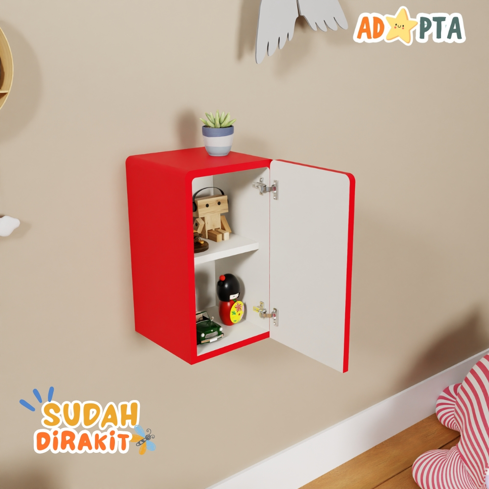Lemari Gantung Dinding Mini Kamar Anak - Lemari Mini Tempel Dinding Minimalis