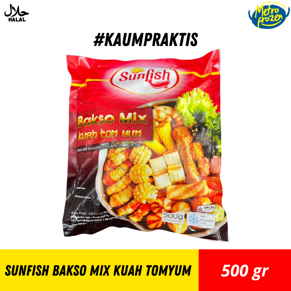 

SUNFISH Bakso Mix Kuah TomYum 500gr //bakso kuah //bakso kuah tomyum