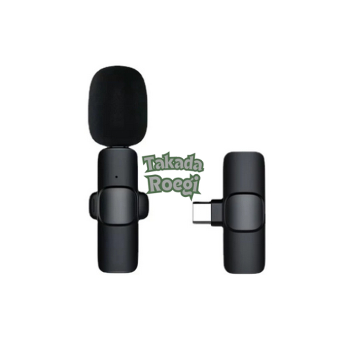 Mikrofon Microphone Mik Mic Wireless Zoom Podcast Webinar Streaming PC Komputer Laptop Wireless