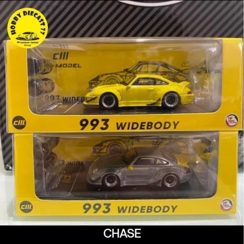 CM Models Porsche RWB 993 widebody Kuning Yellow CHASE + REGULER Harga sepaket segel