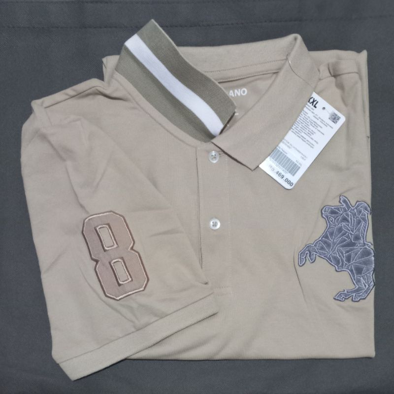 ( NO COD )  baju kaos kerah pria Napoleon polo giordano original