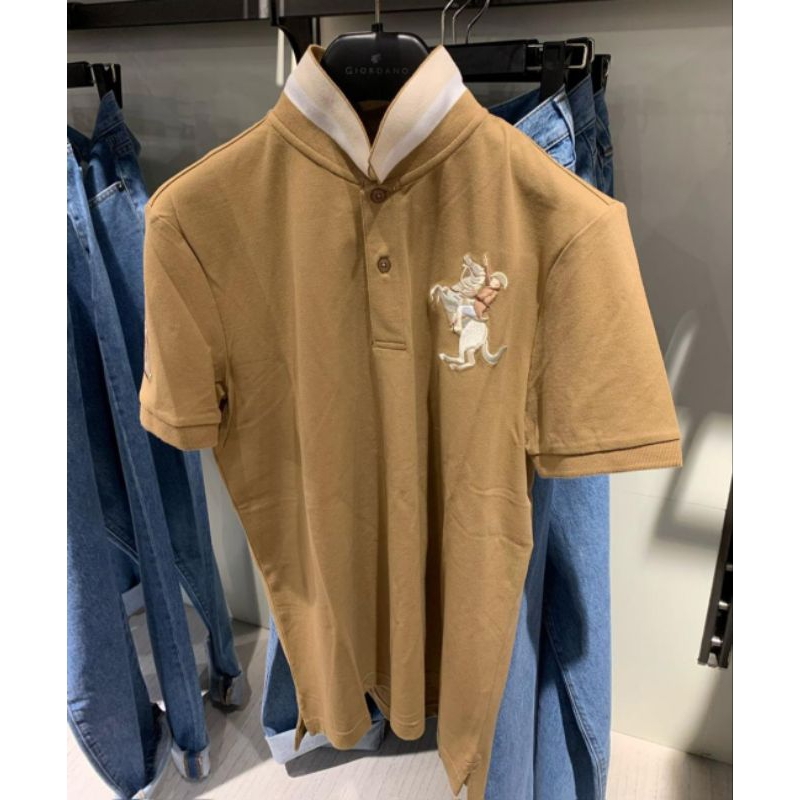 ( NO COD )  baju kaos kerah pria Napoleon polo giordano original
