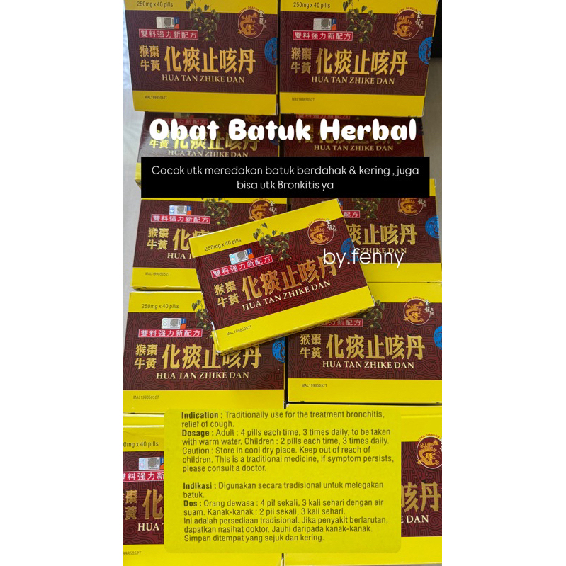 

Hua Tan Zhinke Dan - Obat Batuk herbal