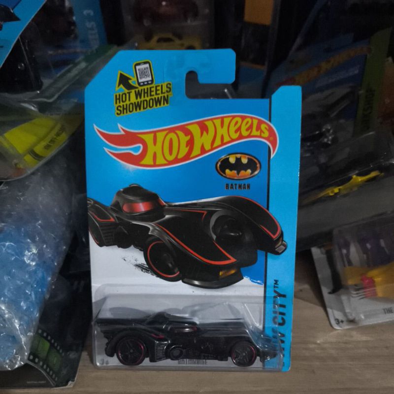 HOT WHEELS HOT WHEELS BATMOBILE Batman Forever HW City 2014 MERAH HW CITY DIECAST MOBIL BATMAN