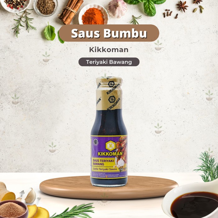 

Kikkoman Garlic Teriyaki Sauce - Saus Teriyaki Bawang HALAL 300 gram