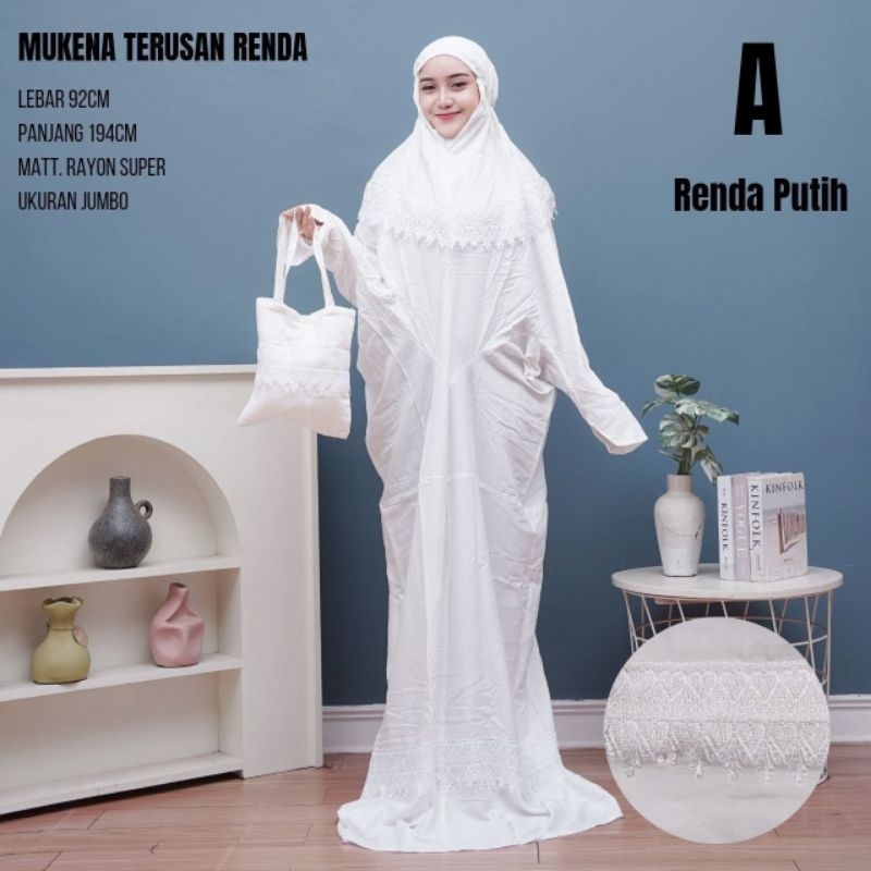 mukena terusan jumbo