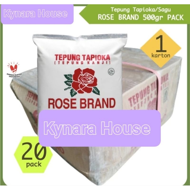 

Tepung Tapioka Rose Brand 20x500gr (Karton)