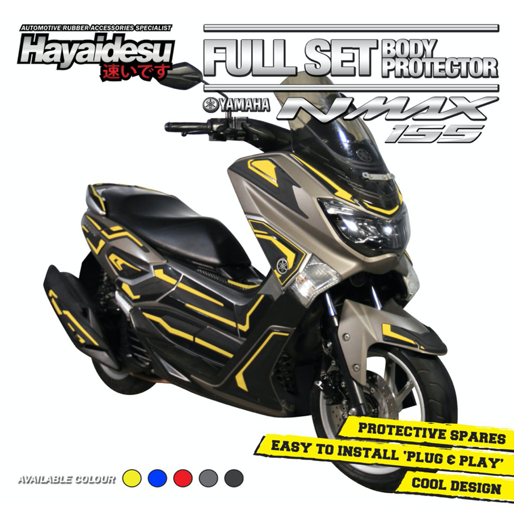 Body Protector Yamaha NMAX OLD 2015-2019 Full set Aksesoris Decal Variasi Carbon Pelindung Body HAYA