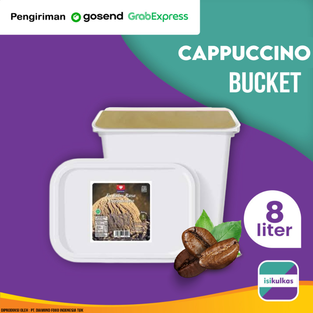 

Ice Cream Diamond 8 Liter Rasa Cappuccino Coffee