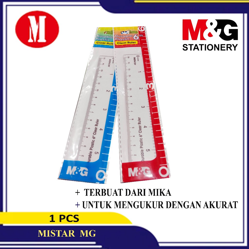 

M&G Penggaris 15cm Durable Plastic