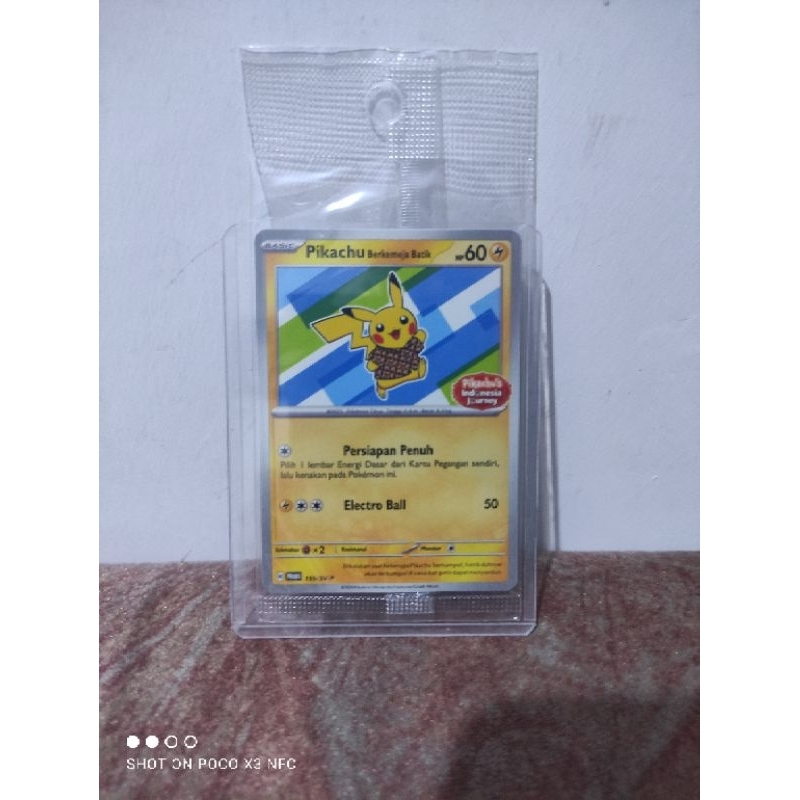 pikachu batik original indonesia v3 staryu kartu