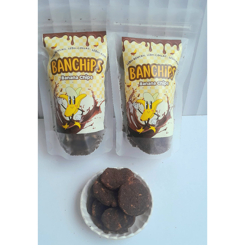 

Banchips - Banana Chips - Keripik pisang coklat