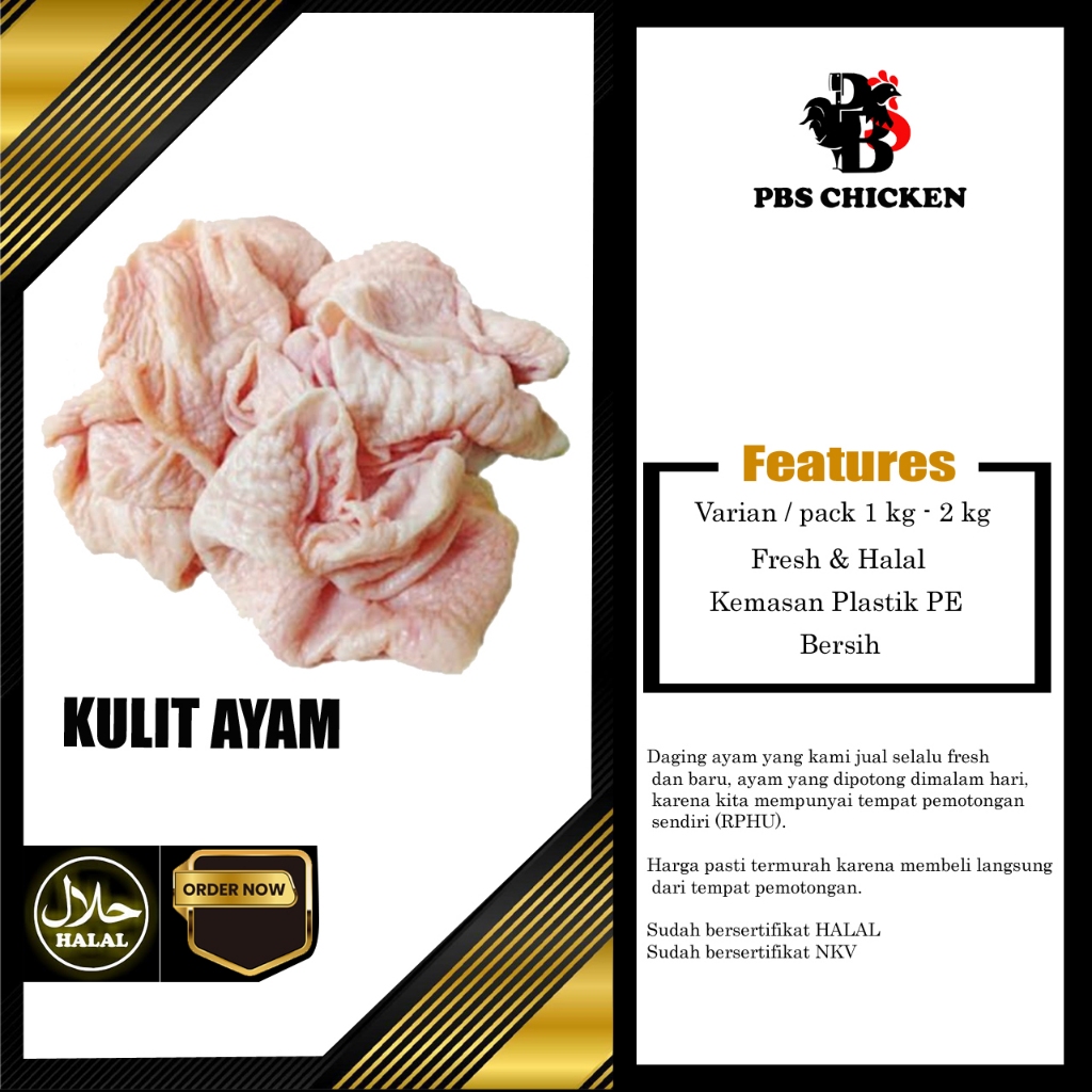 

KULIT AYAM FRESH MURAH ( Kulit Dada & Paha )