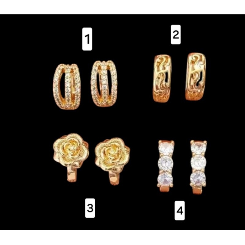 Anting emas muda kadar 15% (1,8 GRAM)