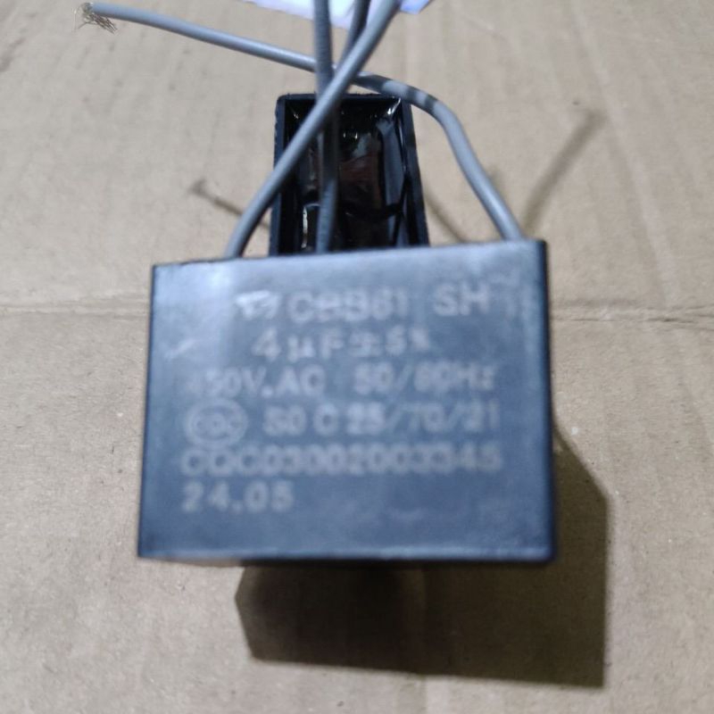 KAPASITOR KIPAS ANGIN 4MIKRO/KAPASITOR KIPAS ANGIN 4UF