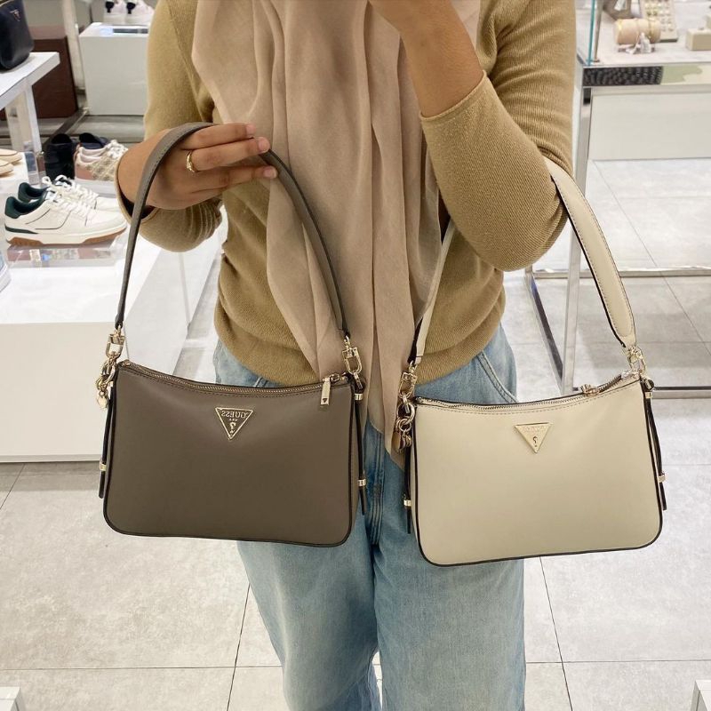 DARYNA TOP ZIP SHOULDER BAG BEST SELLER -  TAS WANITA ORIGINAL GUESS