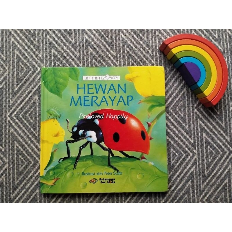 [Preloved] Lift The Flap Book Erlangga for Kids: Hewan Merayap