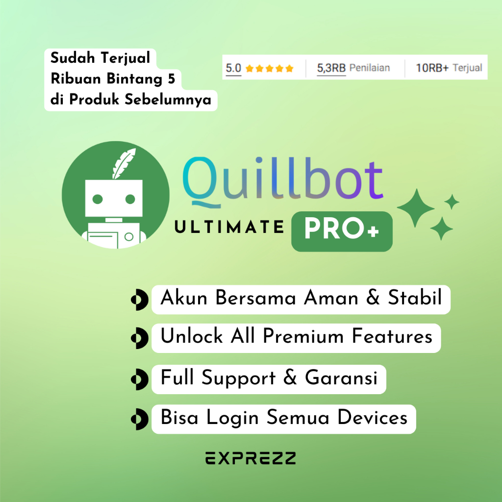 Quillbot Premium Software Parafrase Inggris dan indonesia untuk Mahasiswa - LIFETIME ACC0UNT Garansi