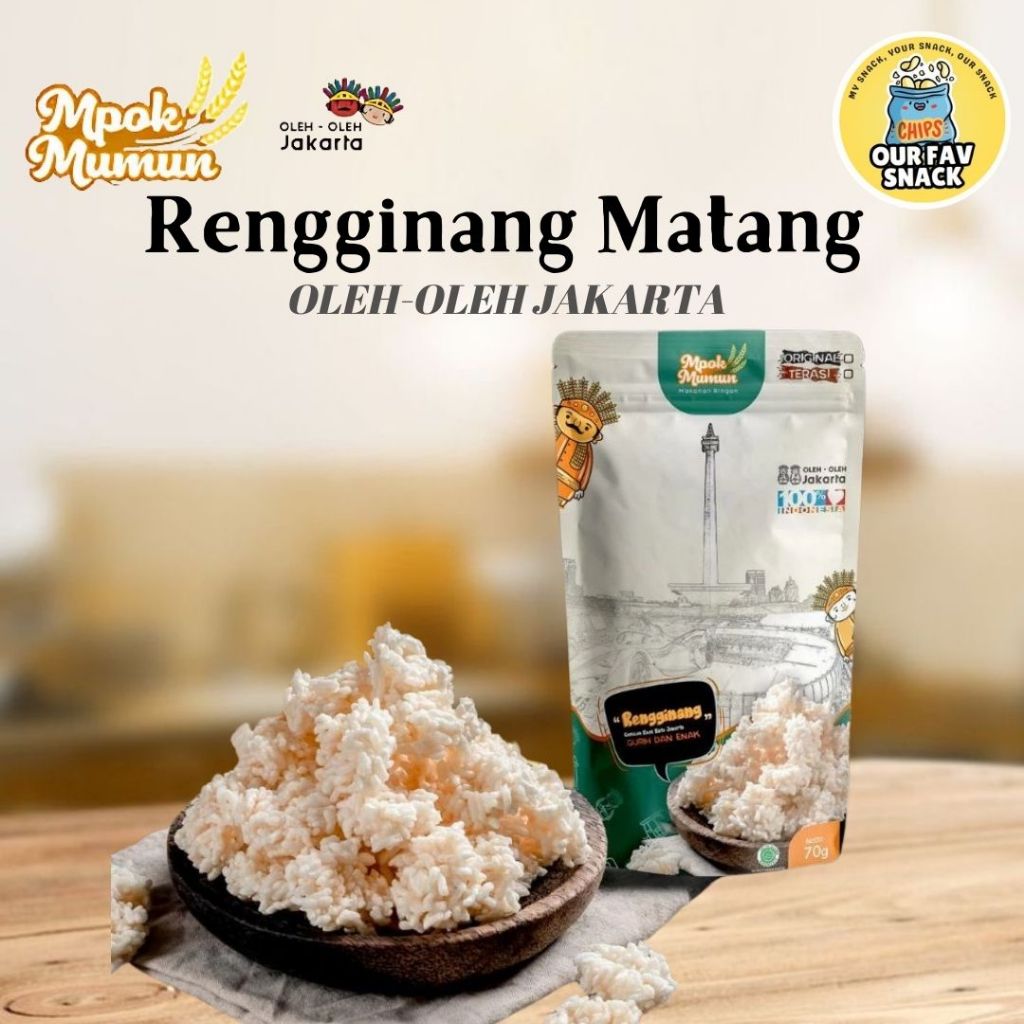

Rengginang Matang Terasi Original Mpok Mumun Oleh Oleh Khas Betawi Oleh Oleh Jakarta Kemasan 70 Gram