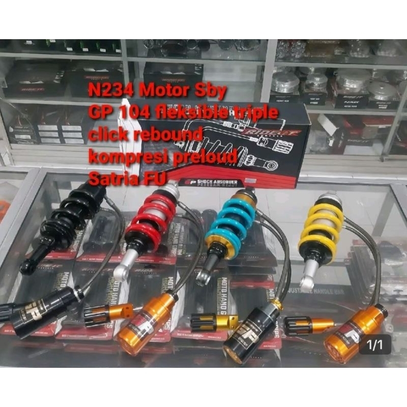 Shock monoshock tabung RIDE IT GP 104 satria FU stelan triple click