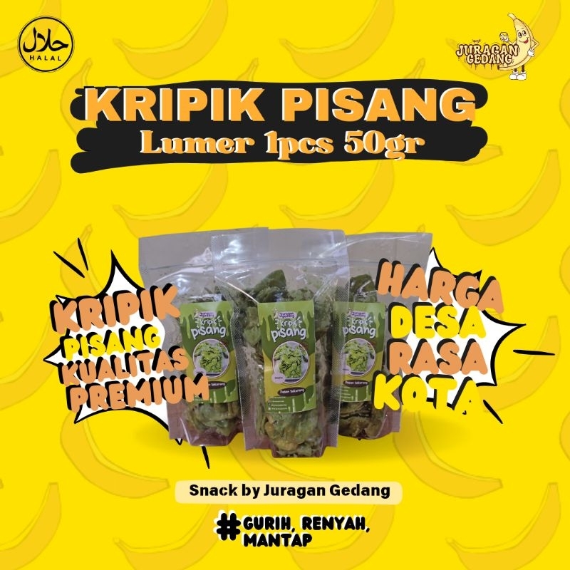 

KRIPIK PISANG LUMER RASA MACHA BERAT 70 GRAM