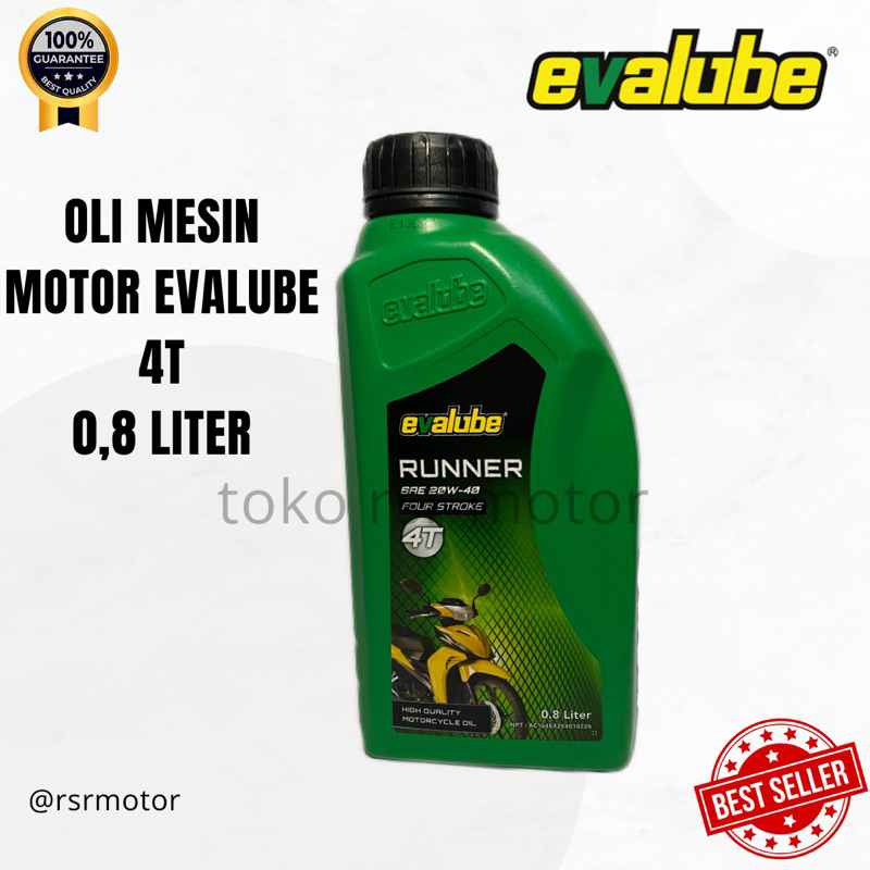 Oli mesin evalube motor 4T 0,8 Liter