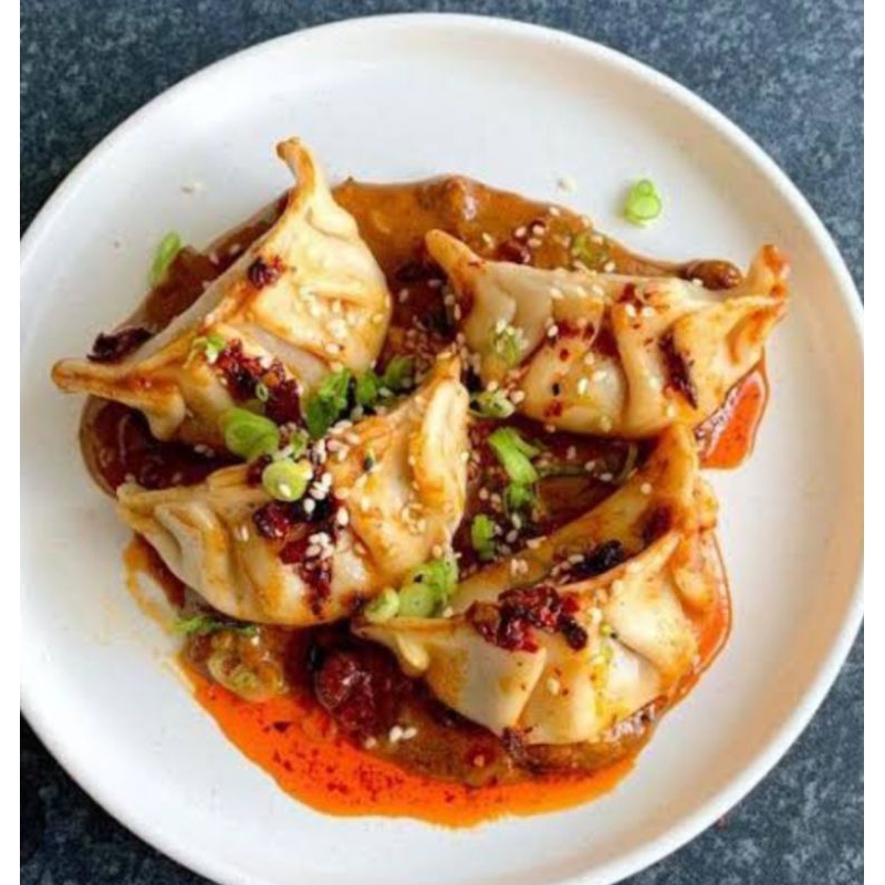 

GYOZA Ayam Chili Oil Halal, Pangsit Chili Oil Halal